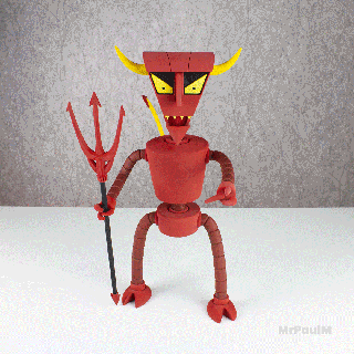 Futurama 3d Beelzebot detailliert Roboter Teufel 3d print model - Mito3D