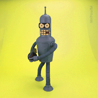 Futurama 3d Bender detailliert Roboter 3d print model - Mito3D