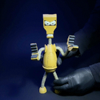 Futurama 3d Klemmen Roboter 3d print model - Mito3D