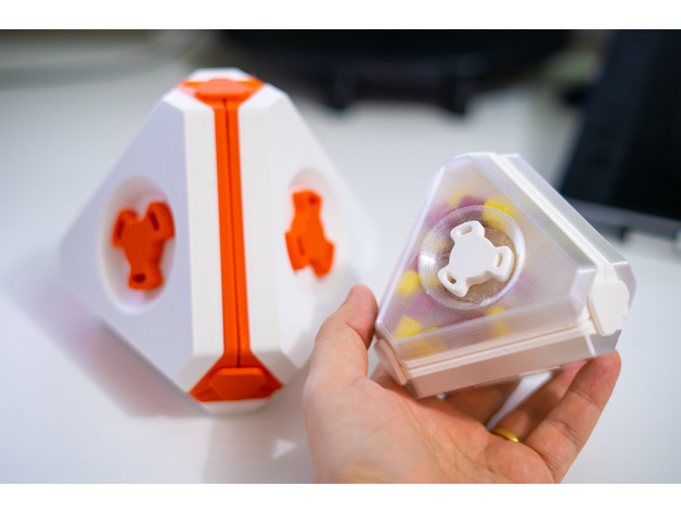 futurista caja envase 4 in 1 3d modelos descargar crealidad nube juguetes juegos 3D print model - Mito3D