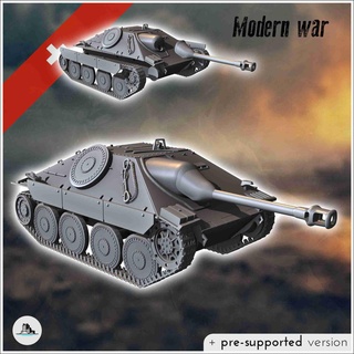 g-13 panzer 68 swiss tank destroyer jagdpanzer 38 hetzer 3d models download creality cloud Armored Cars & Tanks 3d print model - Mito3D