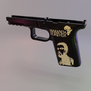 g19 glock telaio nero pantera giocattolo pistole 3d print model - Mito3D