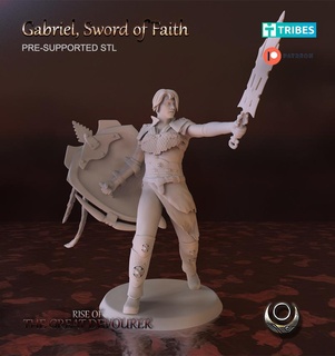 gabriel sword faith Men 3d print model - Mito3D