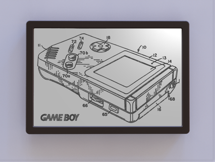 jogos Garoto patente arte logotipo 3d print model - Mito3D
