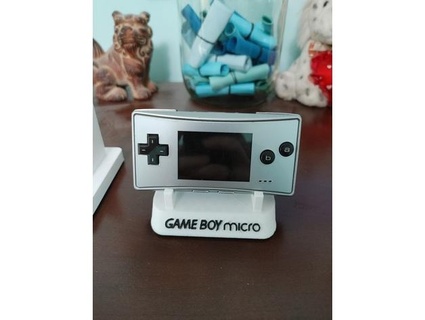 gameboy micro estante soporte 3d print model - Mito3D