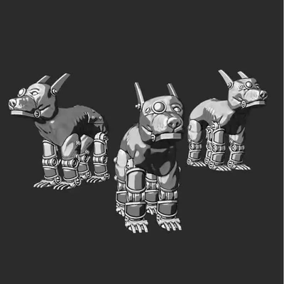 gamma wardog 32mm scale scaleable 3d models download creality cloud 3d print model - Mito3D