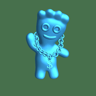 gangster sour patch kid 3d models download creality cloud Characters 3d print model - Mito3D