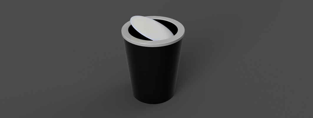 garbage can 3d models download creality cloud household 3d print model - Mito3D