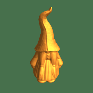 garden gnome female hat Characters 3d print model - Mito3D
