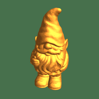 garden gnome holding belly Characters 3d print model - Mito3D