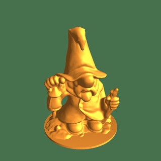 garden gnome holding lantern Characters 3d print model - Mito3D