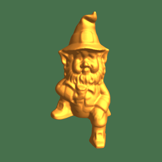 garden gnome seated Others 3d print model - Mito3D
