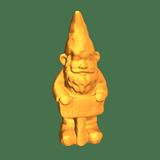 garden gnome sign Characters 3d print model - Mito3D
