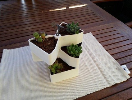 jardin rotation pots Accueil maison décor 3d print model - Mito3D