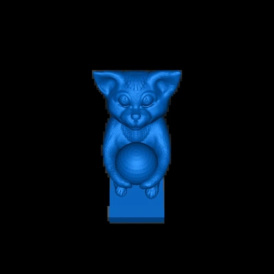 gato pelota vasca 3d modelos descargar crealidad nube 3d print model - Mito3D