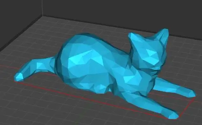 gato polígono 3d modelos baixar crialidade nuvem 3d print model - Mito3D