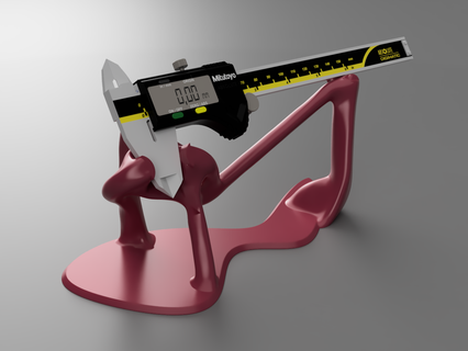 gd desktop caliper stand - 6in Others 3d print model - Mito3D