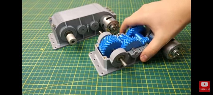 engranaje caja 755 motor 3d print model - Mito3D