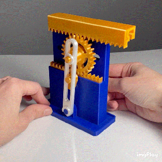 engranajes mecanismo alterno movimiento maquinaria equipo 3d print model - Mito3D