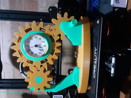 gearwork clock Home Decor 3d print model - Mito3D