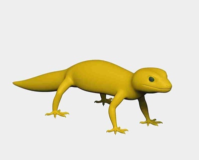 gecko reptilien 3d print model - Mito3D
