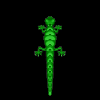 gecko 3d modelos baixar crialidade nuvem 3d print model - Mito3D