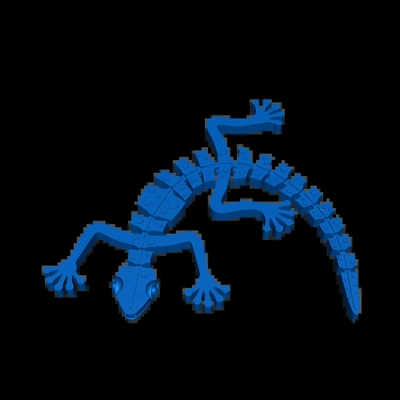 gecko 3d modelos baixar crialidade nuvem 3d print model - Mito3D