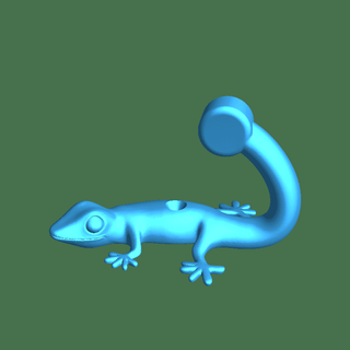 Gecko Haken Reptilien 3d print model - Mito3D
