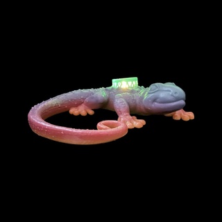 Gecko LED Licht Halter Unterstützung Tiere 3d print model - Mito3D