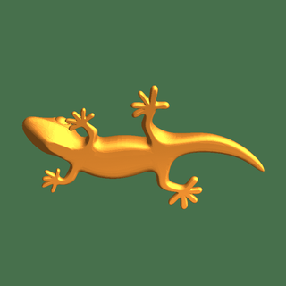 gecko Reptilian 3d print model - Mito3D