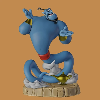 genio aladino disney 3d modelos descargar crealidad nube 3d print model - Mito3D