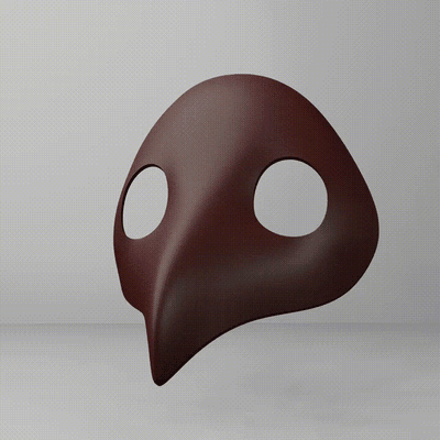genshin impact - abyss mage mask 3d models download creality cloud masks & helmets 3d print model - Mito3D