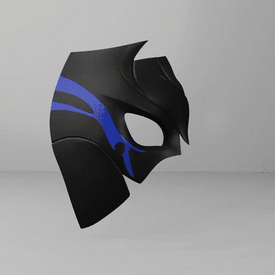 genshin impact - dainsleif mask 3d models download creality cloud masks & helmets 3d print model - Mito3D