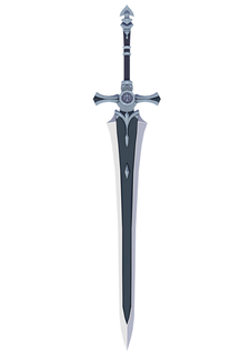 genshin impacto branco ferro espada larga 3d modelos baixar crialidade nuvem brinquedos jogos 3d print model - Mito3D