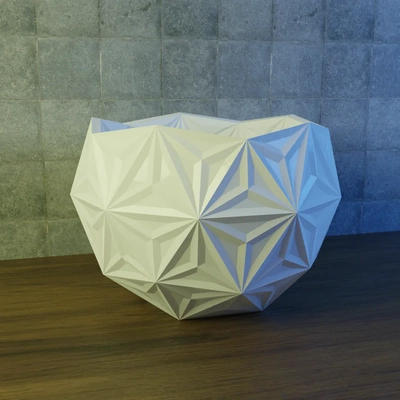 geodesic planter stars 3d models download creality cloud home decor 3d print model - Mito3D