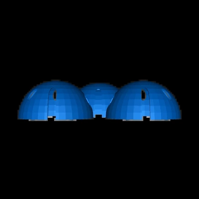 geodesic w doors 3d models download creality cloud 3d print model - Mito3D