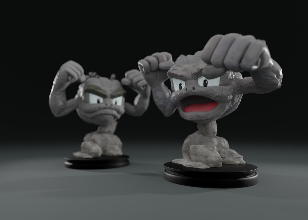 geodude pokemon Others  3D print model - Mito3D