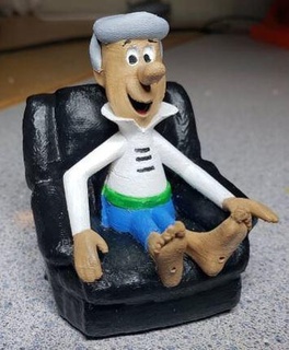 george jetson chilling socks blown Others 3d print model - Mito3D
