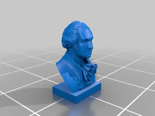 george washington fracasso 3d modelos baixar crialidade nuvem 3d print model - Mito3D