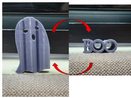 fantasma boo Halloween trucco trattare regalo 3d print model - Mito3D