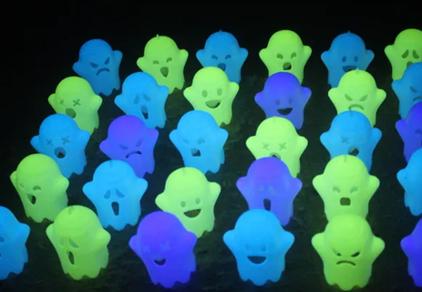 fantasma emoji decorações Bruxas 3d modelos baixar crialidade nuvem personagens 3d print model - Mito3D