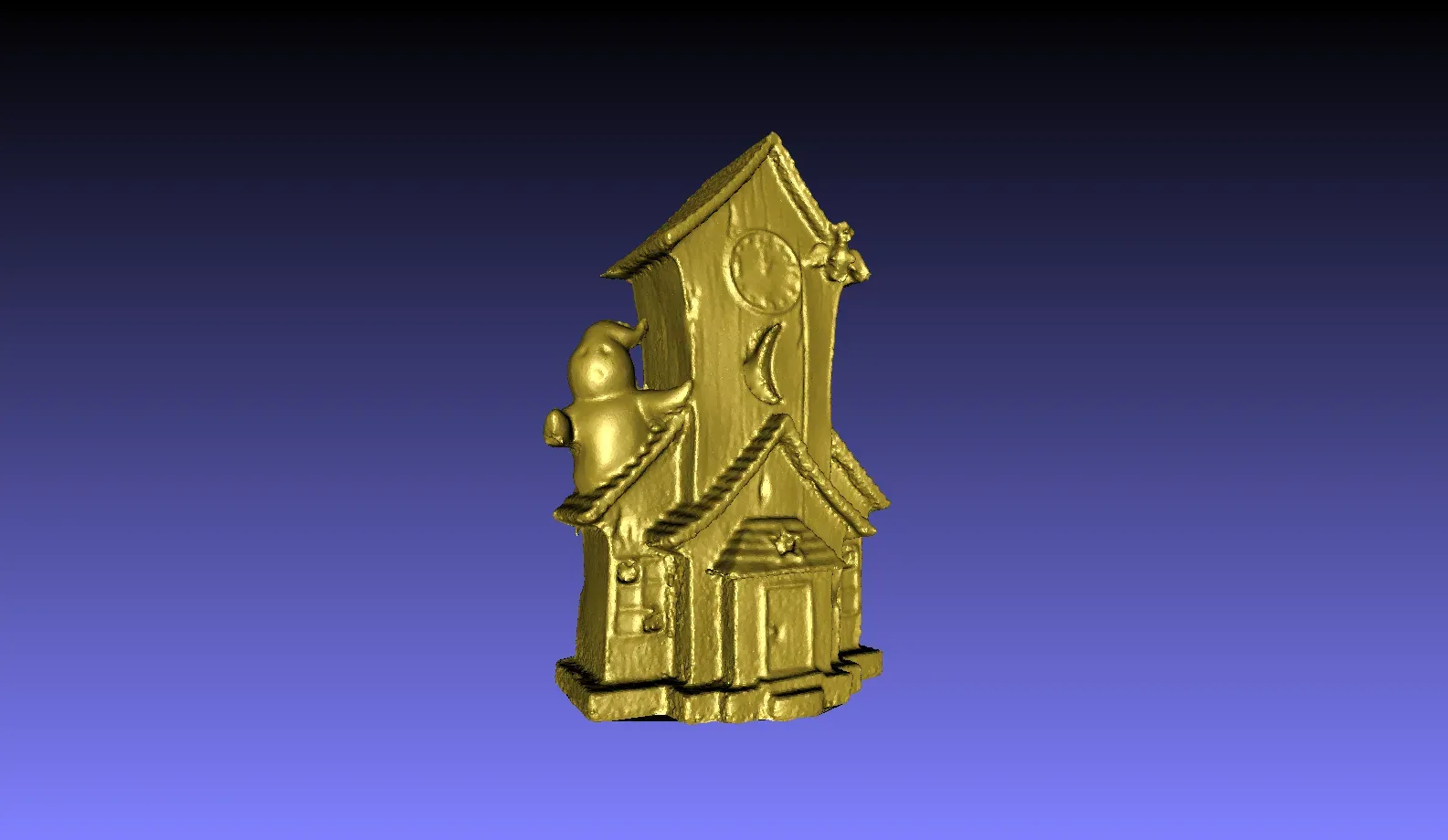 fantasma casa 3d modelos descargar crealidad nube 3D print model - Mito3D