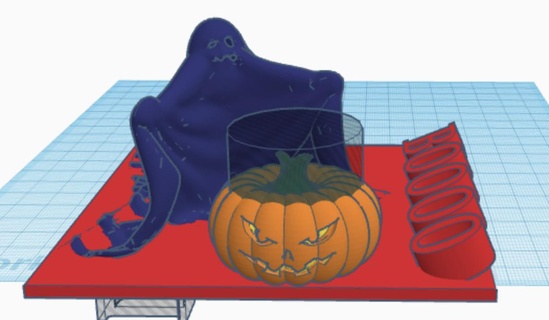 ghost pumpkin tea Others 3d print model - Mito3D