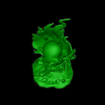 fantasma jinete chibi 3d modelos descargar crealidad nube 3d print model - Mito3D