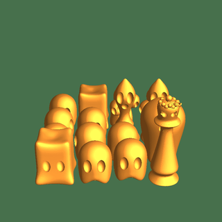 ghostbchess Monsters 3d print model - Mito3D