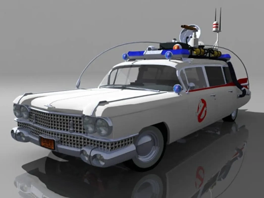 cazafantasmas ecto1 3d modelos descargar crealidad nube 3d print model - Mito3D