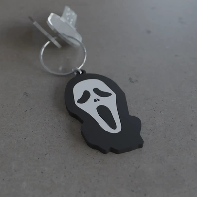 ghostface keychain 3d models download creality cloud 3d print model - Mito3D