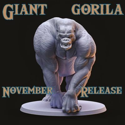 gigante gorila 3d modelos descargar crealidad nube 3d print model - Mito3D