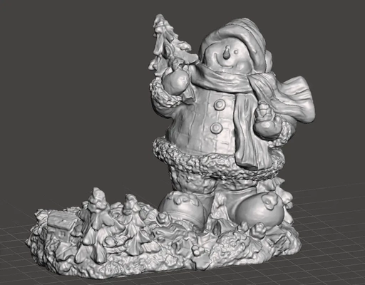 géant bonhomme neige thé lumière 3d modèles télécharger créalité nuage 3d print model - Mito3D