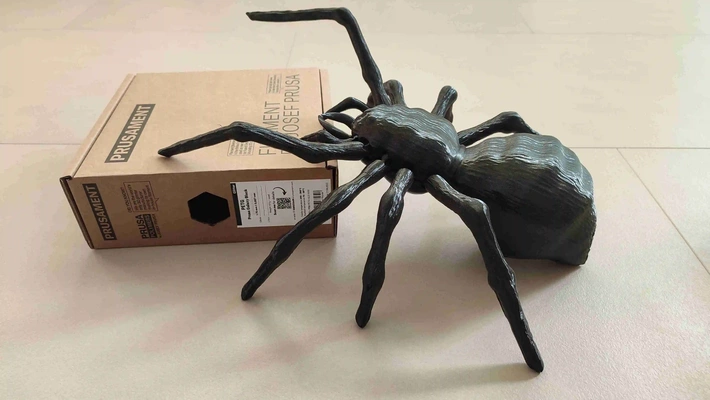 giant vase spider - posable halloween print in mode 3d models download creality cloud insects 3d print model - Mito3D
